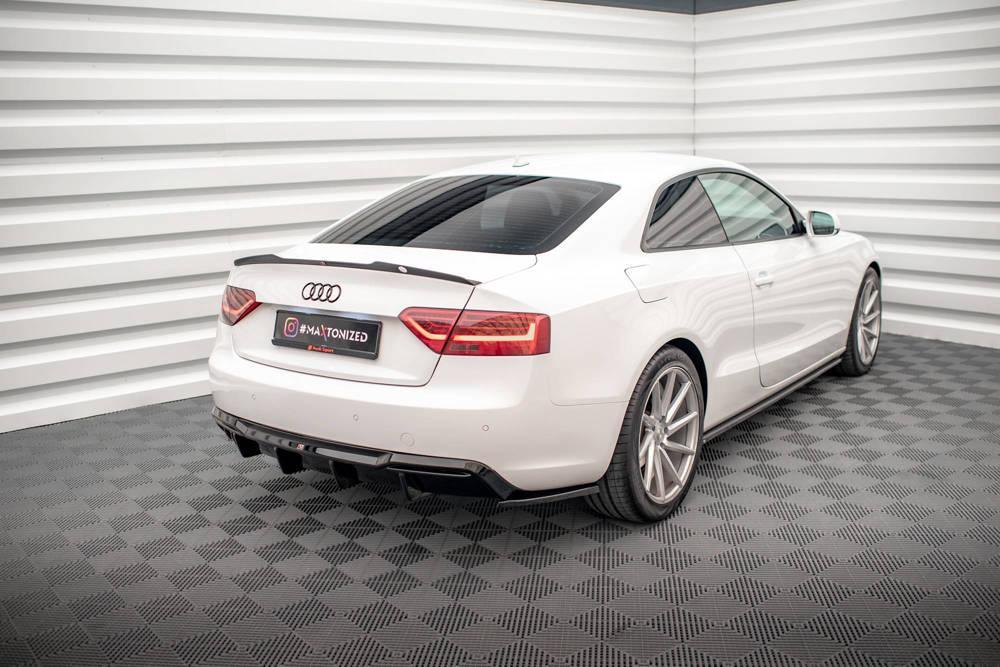 Seitliche Heck Diffusor Erweiterung für Audi A5 8T Coupe Facelift von Maxton Design