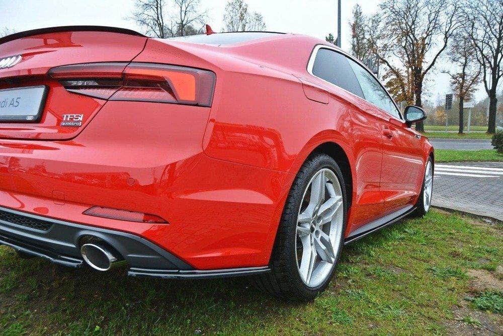 Seitliche Heck Diffusor Erweiterung für Audi A5 F5 S-Line Coupe von Maxton Design